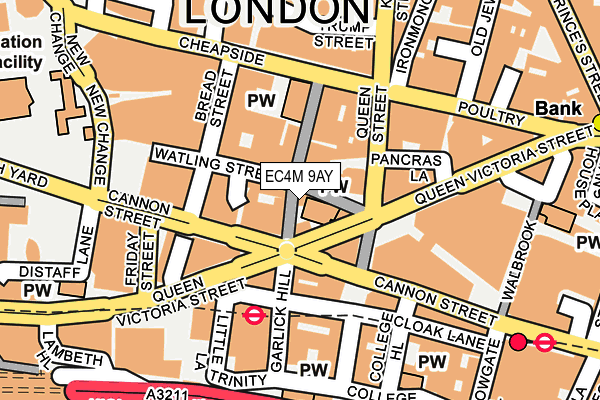 EC4M 9AY map - OS OpenMap – Local (Ordnance Survey) EC4M 9AY map - OS OpenMap – Local (Ordnance Survey)