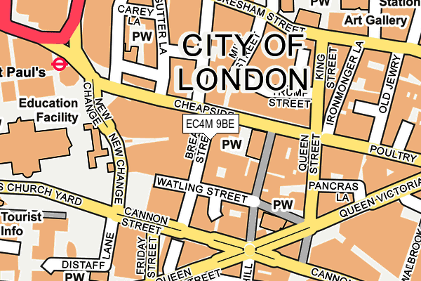 EC4M 9BE map - OS OpenMap – Local (Ordnance Survey) EC4M 9BE map - OS OpenMap – Local (Ordnance Survey)