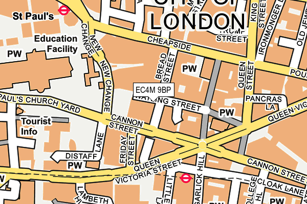 EC4M 9BP map - OS OpenMap – Local (Ordnance Survey) EC4M 9BP map - OS OpenMap – Local (Ordnance Survey)