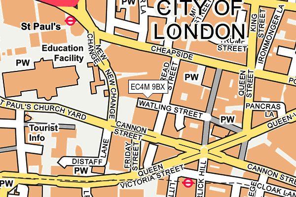 EC4M 9BX map - OS OpenMap – Local (Ordnance Survey) EC4M 9BX map - OS OpenMap – Local (Ordnance Survey)