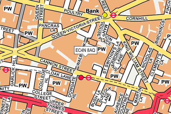 EC4N 8AQ map - OS OpenMap – Local (Ordnance Survey) EC4N 8AQ map - OS OpenMap – Local (Ordnance Survey)