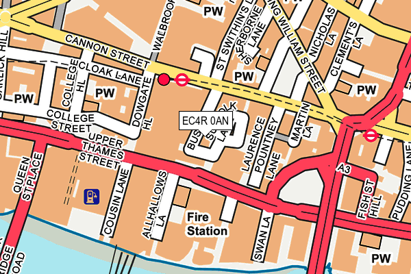 EC4R 0AN map - OS OpenMap – Local (Ordnance Survey) EC4R 0AN map - OS OpenMap – Local (Ordnance Survey)