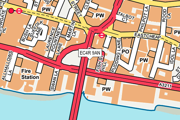 EC4R 9AN map - OS OpenMap – Local (Ordnance Survey) EC4R 9AN map - OS OpenMap – Local (Ordnance Survey)