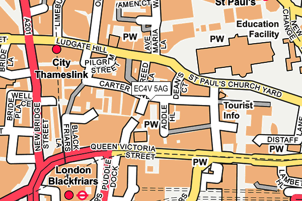 EC4V 5AG map - OS OpenMap – Local (Ordnance Survey) EC4V 5AG map - OS OpenMap – Local (Ordnance Survey)