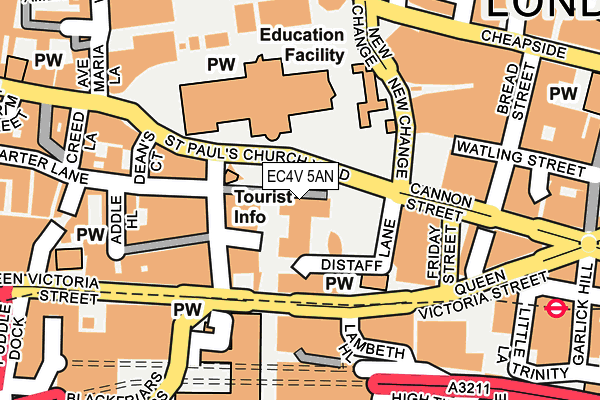 EC4V 5AN map - OS OpenMap – Local (Ordnance Survey) EC4V 5AN map - OS OpenMap – Local (Ordnance Survey)