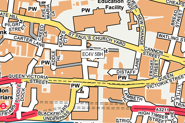 EC4V 5BH map - OS OpenMap – Local (Ordnance Survey) EC4V 5BH map - OS OpenMap – Local (Ordnance Survey)