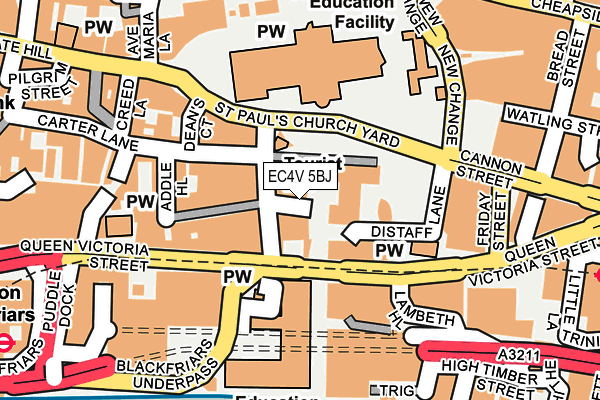 EC4V 5BJ map - OS OpenMap – Local (Ordnance Survey) EC4V 5BJ map - OS OpenMap – Local (Ordnance Survey)
