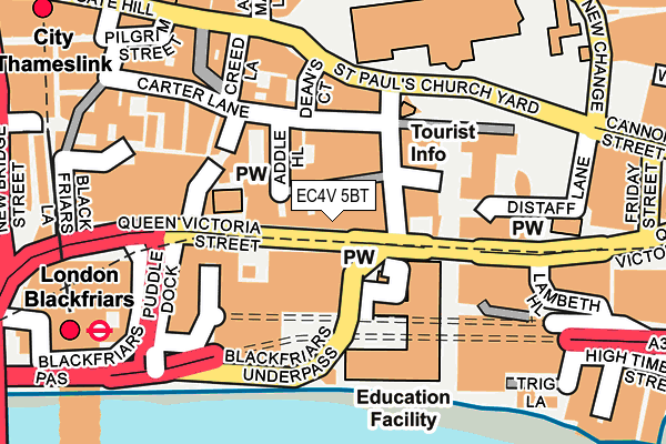EC4V 5BT map - OS OpenMap – Local (Ordnance Survey) EC4V 5BT map - OS OpenMap – Local (Ordnance Survey)