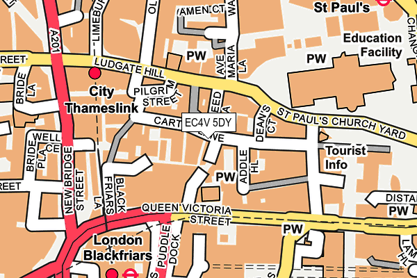 EC4V 5DY map - OS OpenMap – Local (Ordnance Survey) EC4V 5DY map - OS OpenMap – Local (Ordnance Survey)