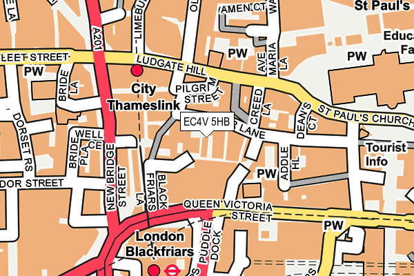 EC4V 5HB map - OS OpenMap – Local (Ordnance Survey) EC4V 5HB map - OS OpenMap – Local (Ordnance Survey)