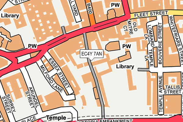 EC4Y 7AN map - OS OpenMap – Local (Ordnance Survey) EC4Y 7AN map - OS OpenMap – Local (Ordnance Survey)