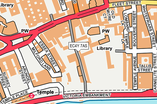 EC4Y 7AS map - OS OpenMap – Local (Ordnance Survey) EC4Y 7AS map - OS OpenMap – Local (Ordnance Survey)