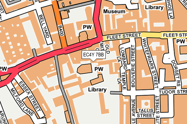 EC4Y 7BB map - OS OpenMap – Local (Ordnance Survey) EC4Y 7BB map - OS OpenMap – Local (Ordnance Survey)