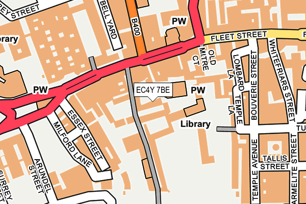 EC4Y 7BE map - OS OpenMap – Local (Ordnance Survey) EC4Y 7BE map - OS OpenMap – Local (Ordnance Survey)