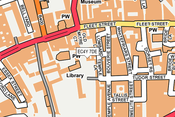 EC4Y 7DE map - OS OpenMap – Local (Ordnance Survey) EC4Y 7DE map - OS OpenMap – Local (Ordnance Survey)