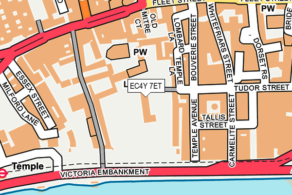 EC4Y 7ET map - OS OpenMap – Local (Ordnance Survey) EC4Y 7ET map - OS OpenMap – Local (Ordnance Survey)