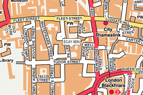 EC4Y 8EN map - OS OpenMap – Local (Ordnance Survey)