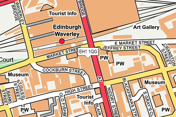 EH1 1QG map - OS OpenMap – Local (Ordnance Survey) EH1 1QG map - OS OpenMap – Local (Ordnance Survey)