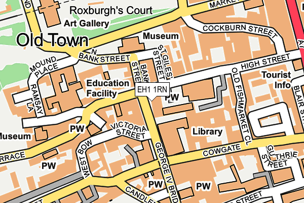 EH1 1RN map - OS OpenMap – Local (Ordnance Survey) EH1 1RN map - OS OpenMap – Local (Ordnance Survey)