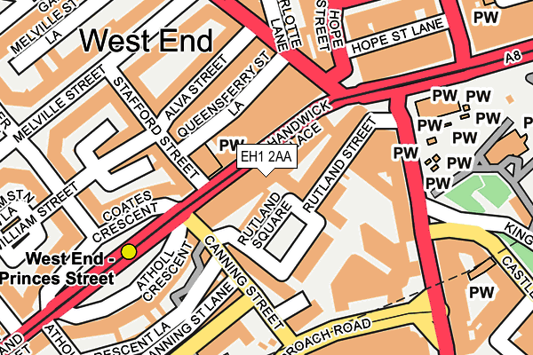 EH1 2AA map - OS OpenMap – Local (Ordnance Survey) EH1 2AA map - OS OpenMap – Local (Ordnance Survey)
