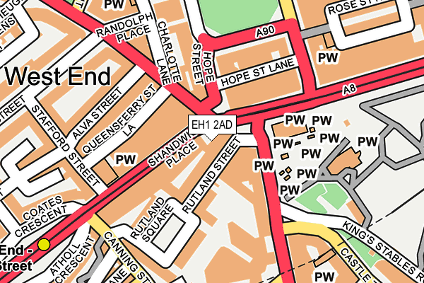EH1 2AD map - OS OpenMap – Local (Ordnance Survey) EH1 2AD map - OS OpenMap – Local (Ordnance Survey)