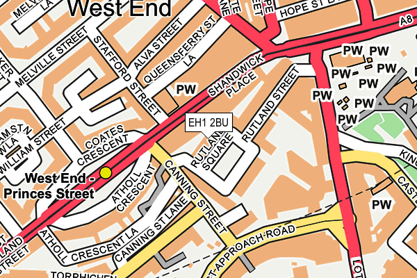 EH1 2BU map - OS OpenMap – Local (Ordnance Survey) EH1 2BU map - OS OpenMap – Local (Ordnance Survey)