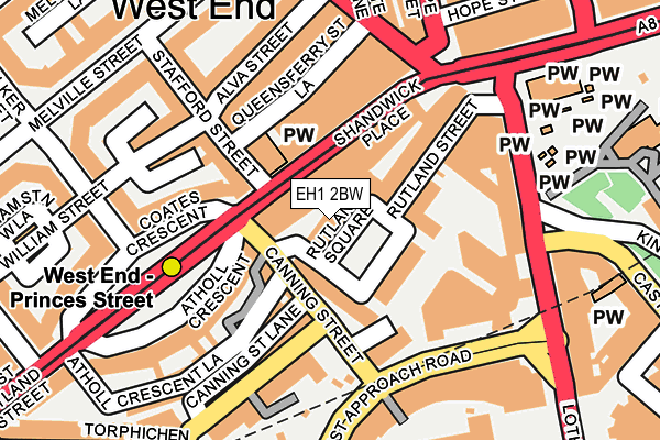 EH1 2BW map - OS OpenMap – Local (Ordnance Survey) EH1 2BW map - OS OpenMap – Local (Ordnance Survey)