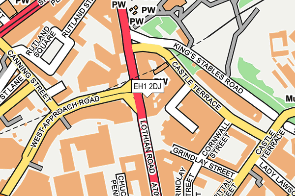 EH1 2DJ map - OS OpenMap – Local (Ordnance Survey) EH1 2DJ map - OS OpenMap – Local (Ordnance Survey)