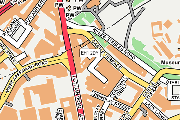 EH1 2DY map - OS OpenMap – Local (Ordnance Survey) EH1 2DY map - OS OpenMap – Local (Ordnance Survey)