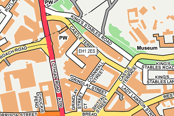 EH1 2ES map - OS OpenMap – Local (Ordnance Survey) EH1 2ES map - OS OpenMap – Local (Ordnance Survey)