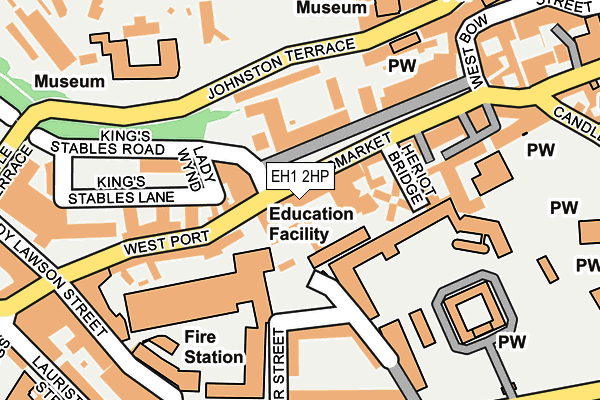 EH1 2HP map - OS OpenMap – Local (Ordnance Survey) EH1 2HP map - OS OpenMap – Local (Ordnance Survey)