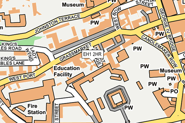 EH1 2HR map - OS OpenMap – Local (Ordnance Survey) EH1 2HR map - OS OpenMap – Local (Ordnance Survey)