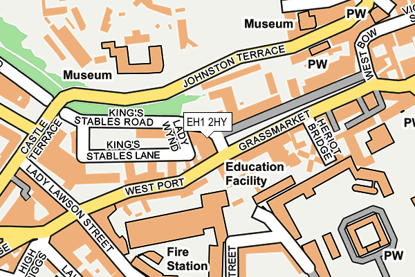 EH1 2HY map - OS OpenMap – Local (Ordnance Survey) EH1 2HY map - OS OpenMap – Local (Ordnance Survey)