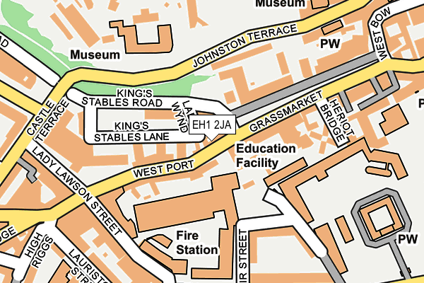 EH1 2JA map - OS OpenMap – Local (Ordnance Survey) EH1 2JA map - OS OpenMap – Local (Ordnance Survey)