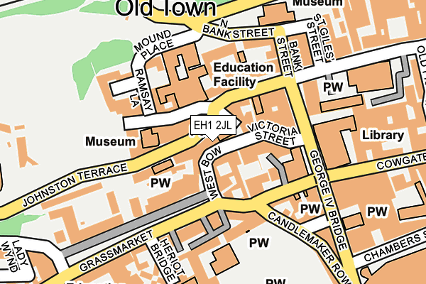 EH1 2JL map - OS OpenMap – Local (Ordnance Survey) EH1 2JL map - OS OpenMap – Local (Ordnance Survey)