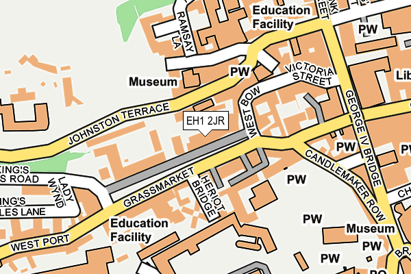 EH1 2JR map - OS OpenMap – Local (Ordnance Survey) EH1 2JR map - OS OpenMap – Local (Ordnance Survey)