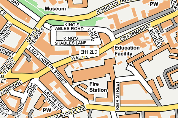 EH1 2LD map - OS OpenMap – Local (Ordnance Survey) EH1 2LD map - OS OpenMap – Local (Ordnance Survey)