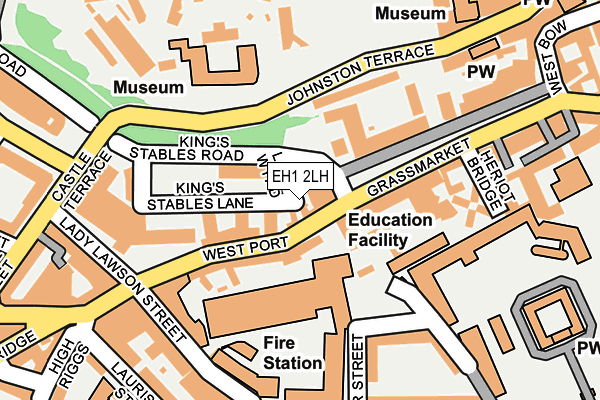EH1 2LH map - OS OpenMap – Local (Ordnance Survey) EH1 2LH map - OS OpenMap – Local (Ordnance Survey)
