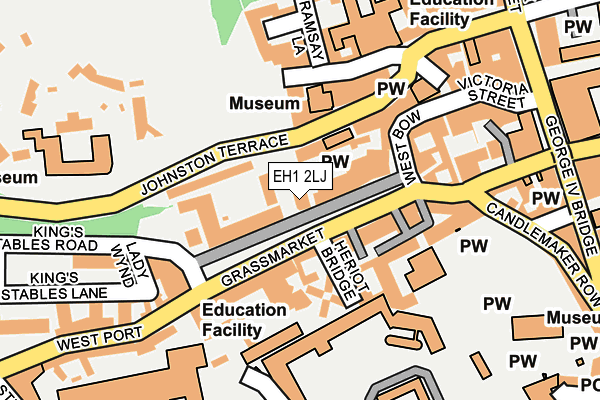 EH1 2LJ map - OS OpenMap – Local (Ordnance Survey) EH1 2LJ map - OS OpenMap – Local (Ordnance Survey)