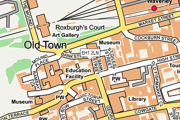 EH1 2LN map - OS OpenMap – Local (Ordnance Survey) EH1 2LN map - OS OpenMap – Local (Ordnance Survey)