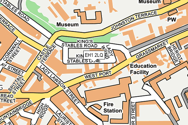 EH1 2LQ map - OS OpenMap – Local (Ordnance Survey) EH1 2LQ map - OS OpenMap – Local (Ordnance Survey)