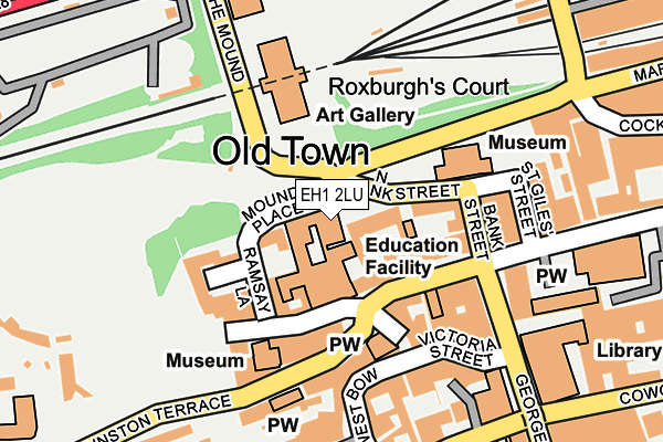 EH1 2LU map - OS OpenMap – Local (Ordnance Survey) EH1 2LU map - OS OpenMap – Local (Ordnance Survey)
