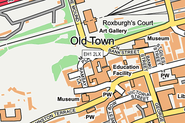 EH1 2LX map - OS OpenMap – Local (Ordnance Survey) EH1 2LX map - OS OpenMap – Local (Ordnance Survey)