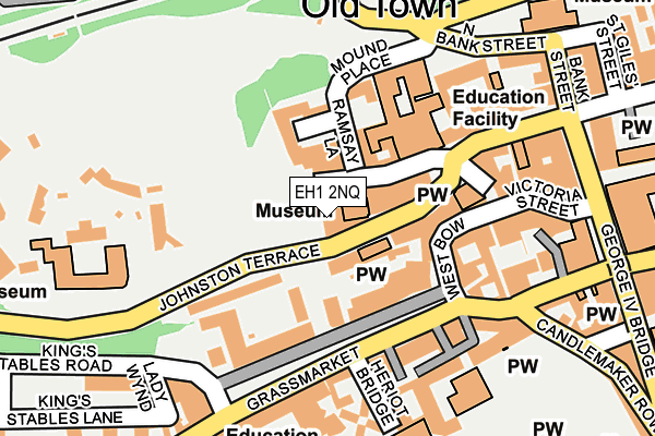 EH1 2NQ map - OS OpenMap – Local (Ordnance Survey) EH1 2NQ map - OS OpenMap – Local (Ordnance Survey)