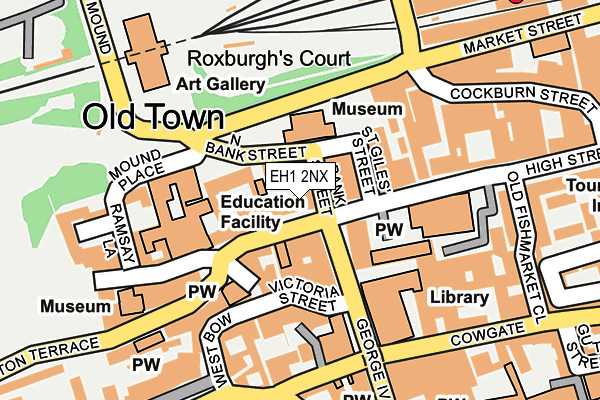 EH1 2NX map - OS OpenMap – Local (Ordnance Survey) EH1 2NX map - OS OpenMap – Local (Ordnance Survey)
