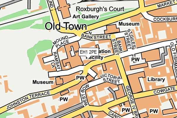 EH1 2PE map - OS OpenMap – Local (Ordnance Survey) EH1 2PE map - OS OpenMap – Local (Ordnance Survey)
