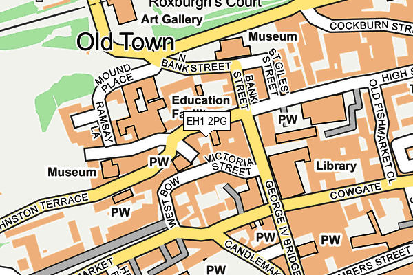 EH1 2PG map - OS OpenMap – Local (Ordnance Survey) EH1 2PG map - OS OpenMap – Local (Ordnance Survey)