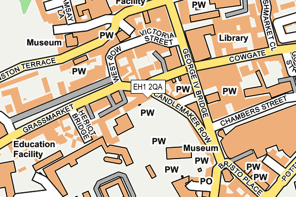 EH1 2QA map - OS OpenMap – Local (Ordnance Survey) EH1 2QA map - OS OpenMap – Local (Ordnance Survey)