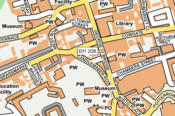 EH1 2QB map - OS OpenMap – Local (Ordnance Survey) EH1 2QB map - OS OpenMap – Local (Ordnance Survey)