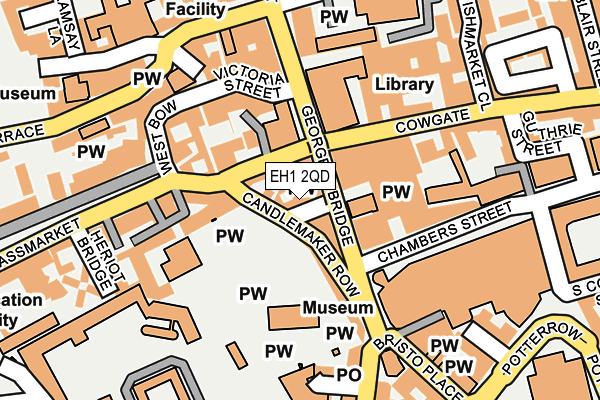 EH1 2QD map - OS OpenMap – Local (Ordnance Survey) EH1 2QD map - OS OpenMap – Local (Ordnance Survey)